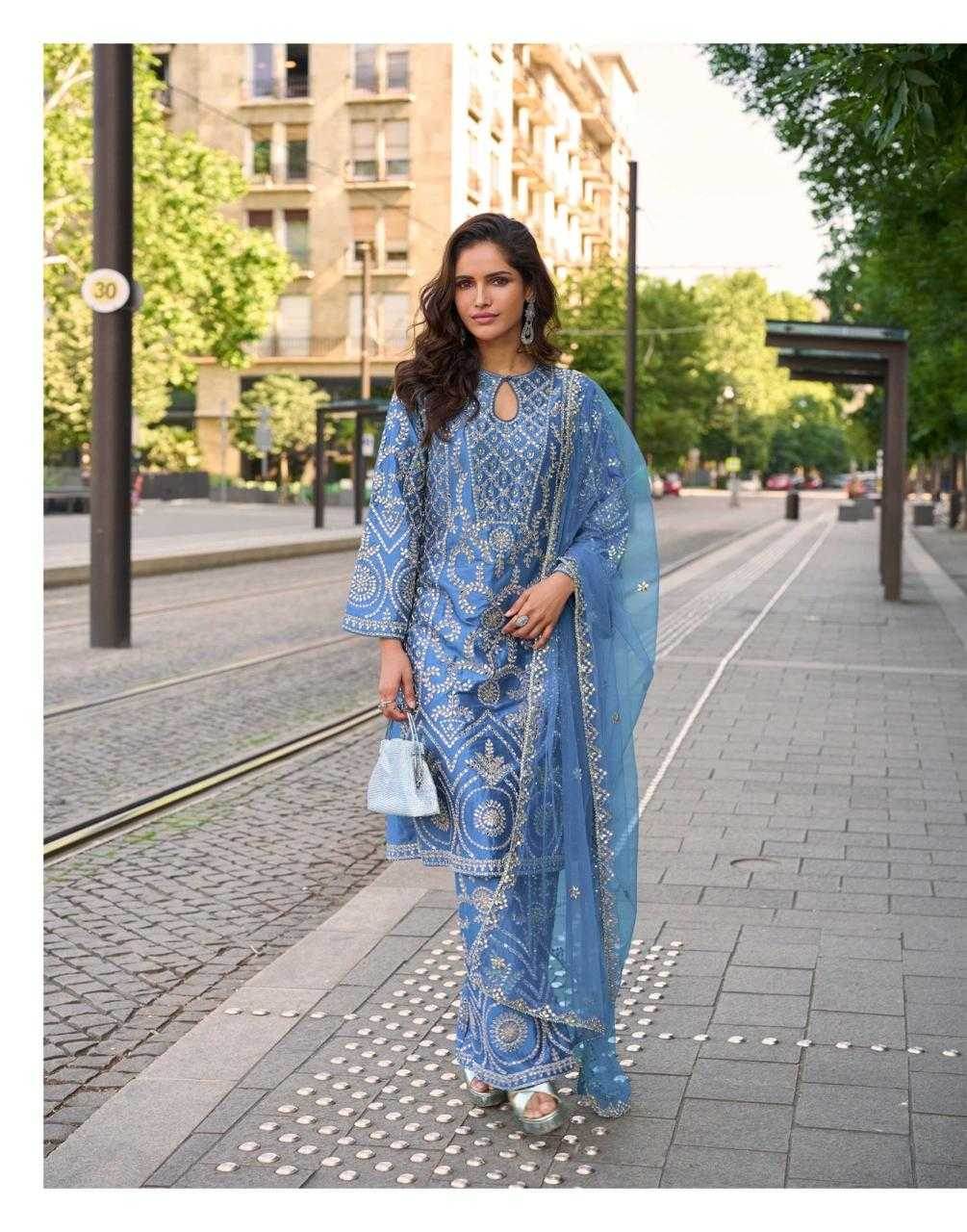 Simar silk Palazzo Ladies Silk Party Wear Dresses - MYLUXURY LANE ENTERPRISE